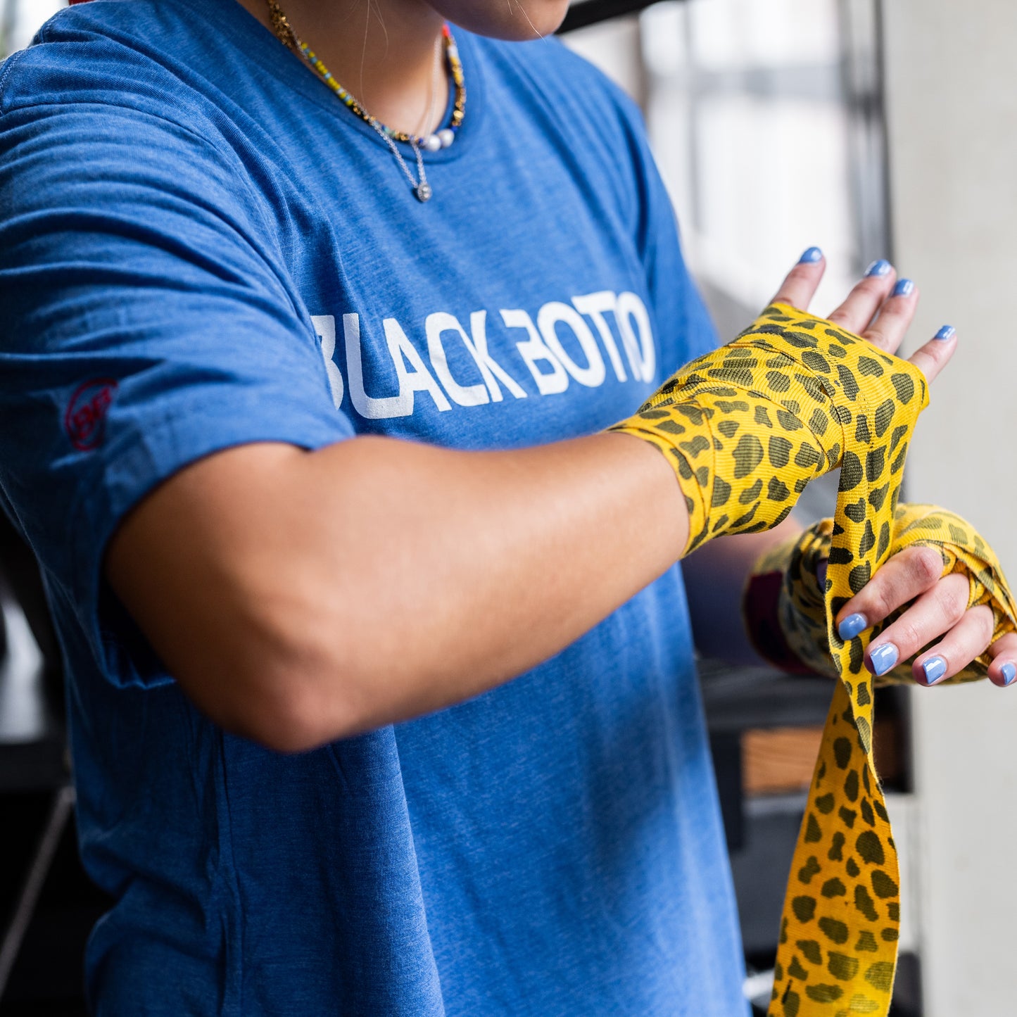 BBAC Yellow spotted hand wraps