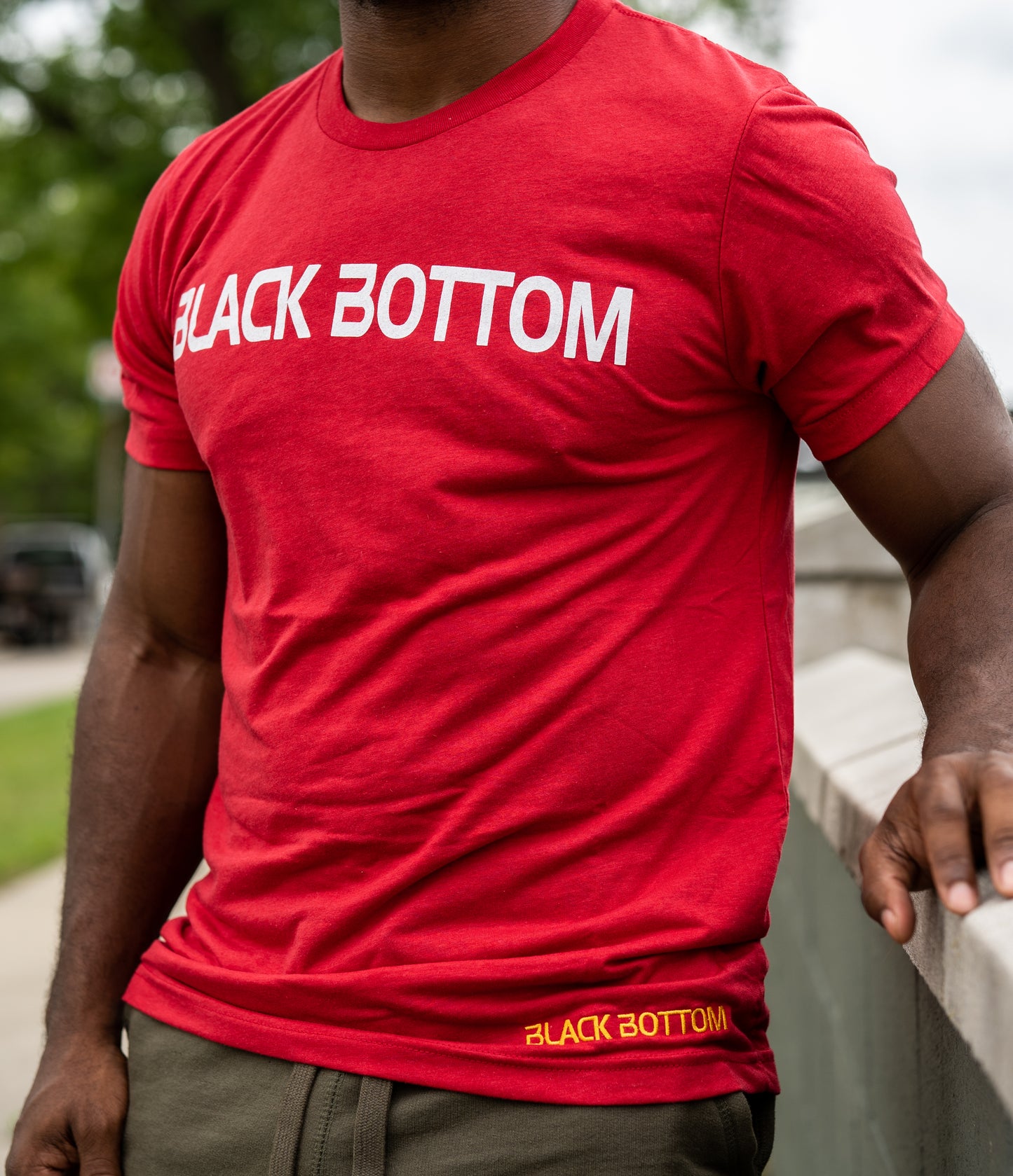 Black Bottom Staple Scarlet T